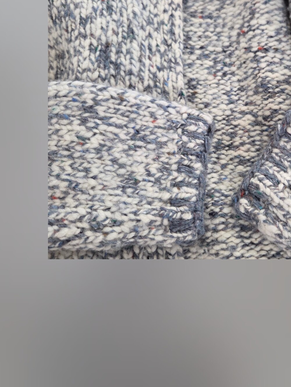 ULLA JOHNSON NICOLA WOOL-BLEND CARDIGAN - SLATE $465.00 - Picture 8 of 8